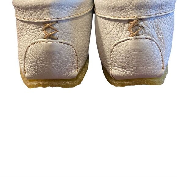 NEW J. Crew Soft Ivory Unlined Leather Women's Slip-on Moccasins Loafers 11 - Picture 5 of 6